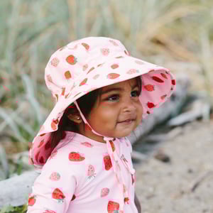 Kids Water Repellent Adventure Hats | Pretty Pink Kids Water Repellent Adventure Hats | Pretty Pink