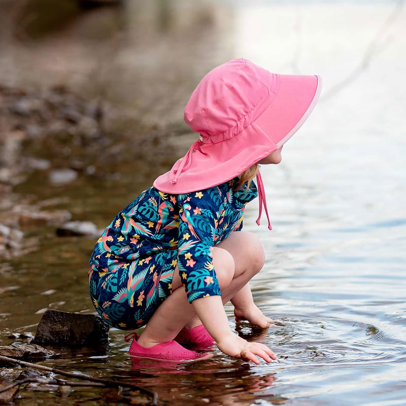 Kids Water Repellent Adventure Hats | Watermelon Pink