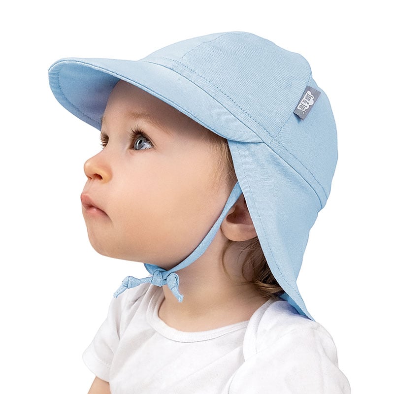 NEW Sun Smart Toddler BUCKET HAT Teal Blue Protects Face & Ears