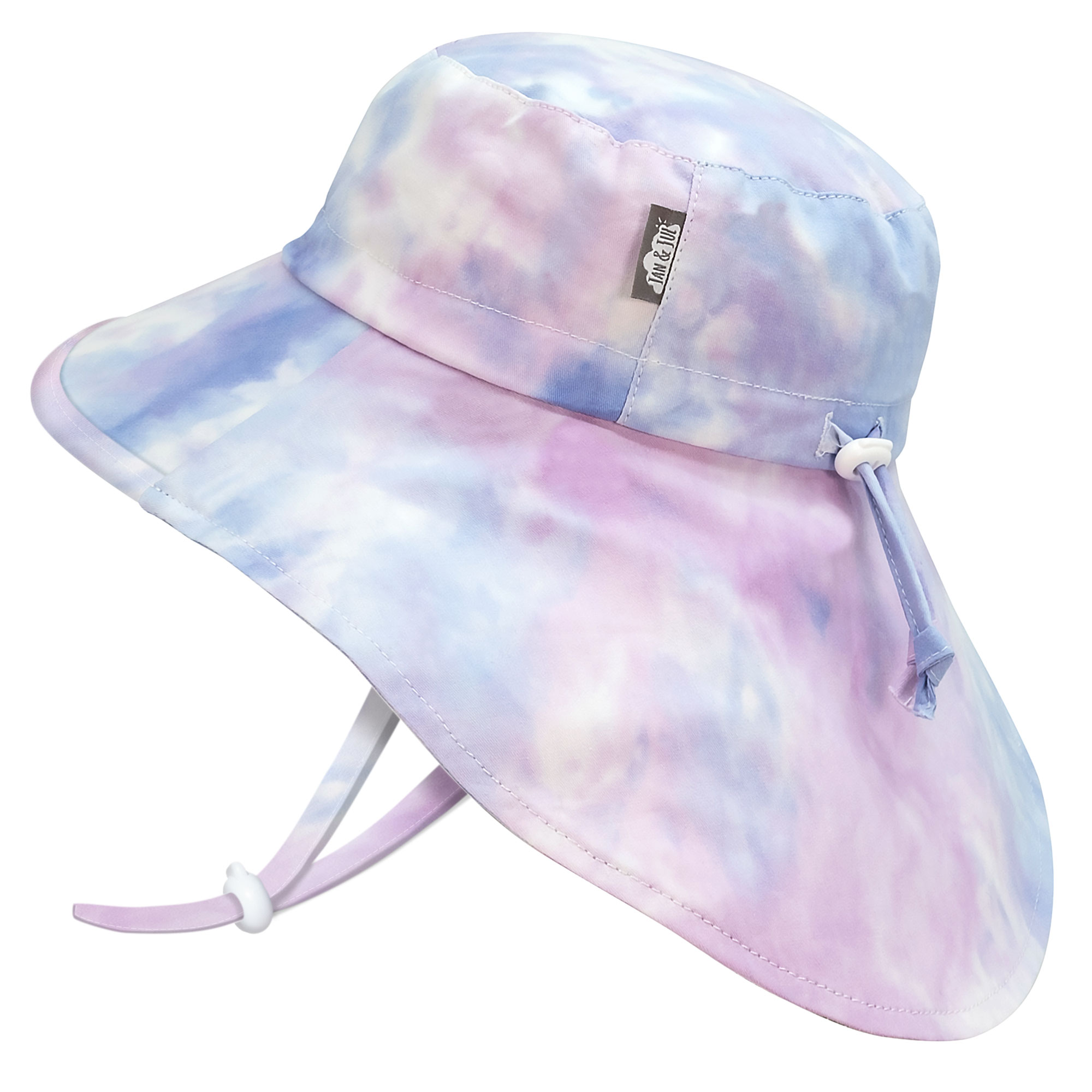 Jan & Jul Gro-With-Me Cotton Floppy Hat - Cotton Candy Tie-Dye Jan & Jul Gro-With-Me Cotton Floppy Hat - Cotton Candy Tie-Dye