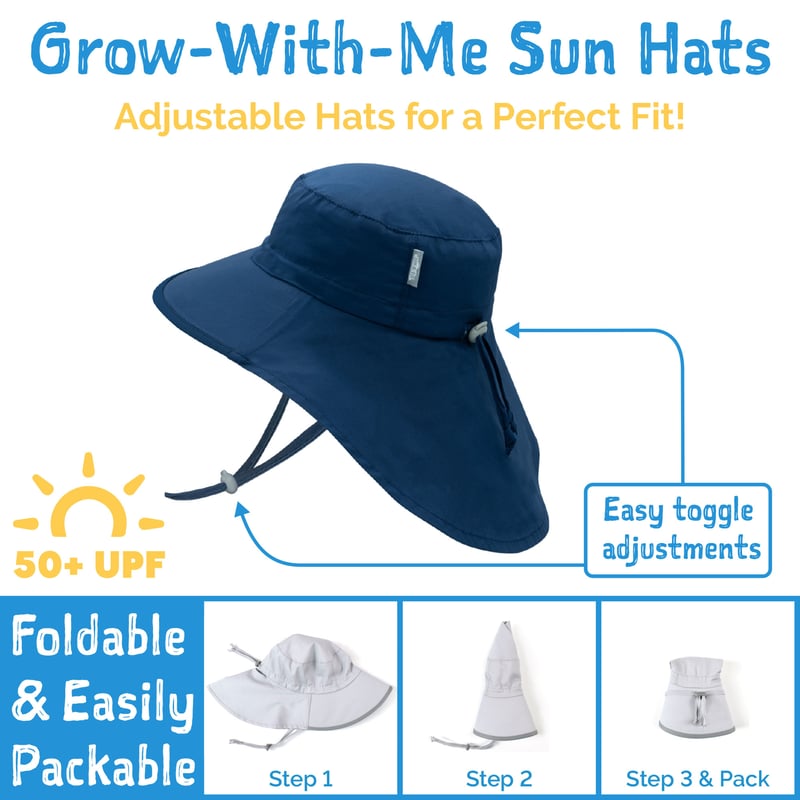 Kids Cotton Xplorer Hats | Pink Daisy UV Sun Hat | Jan & Jul