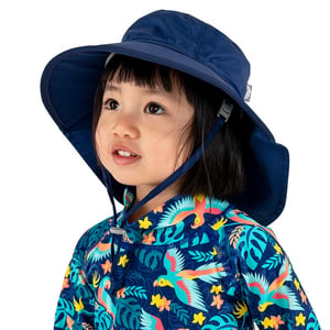 Kids Cotton Adventure Hats | Navy with Navy Trim