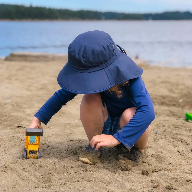 Kids Cotton Xplorer Hats | Navy with Navy Trim | Jan & Jul