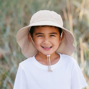 Kids Cotton Adventure Hats | Olive Khaki
