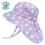Kids Cotton Xplorer Hats | Purple Daisy UV Sun Hat | Jan & Jul