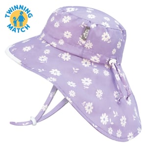 Kids Cotton Adventure Hats | Purple Daisy