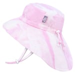 Kids Cotton Adventure Hats | Pink Tie-Dye