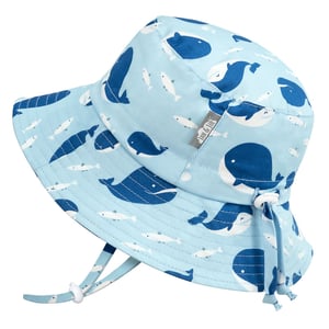 Kids Cotton Bucket Hats | Blue Whale