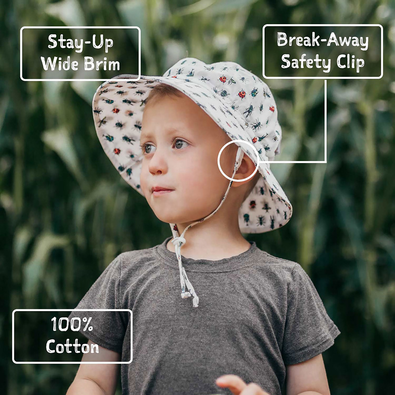 Kids Cotton Bucket Hats, Spring Showers for Toddlers