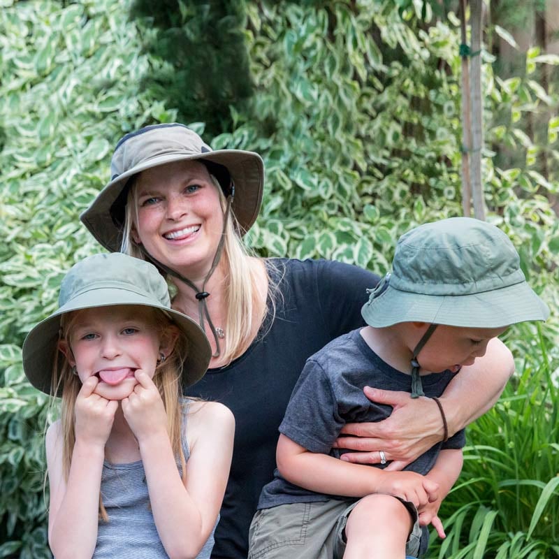 Kids Cotton Bucket Hats, Army Green for Toddlers