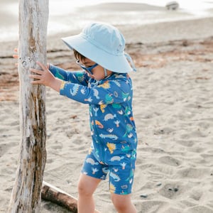 Kids Cotton Bucket Hats | Light Blue