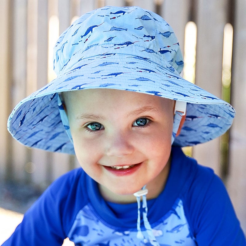 Kids Cotton Bucket Hats, Narwhale for Toddlers