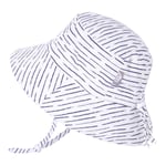 Kids Cotton Bucket Hats | White Waves