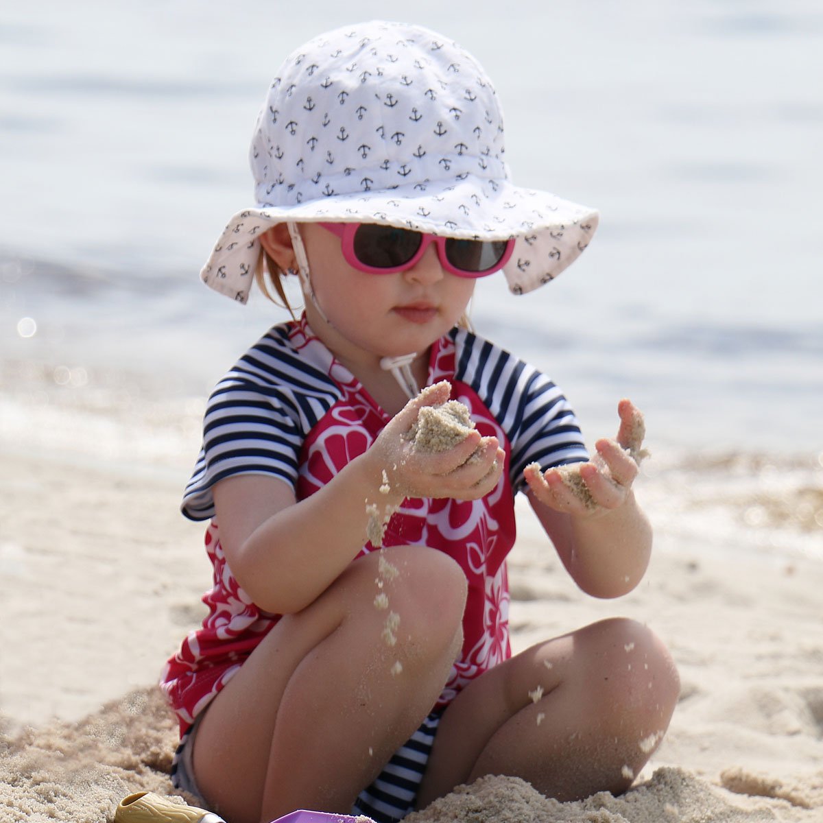 Cotton floppy sale beach hat