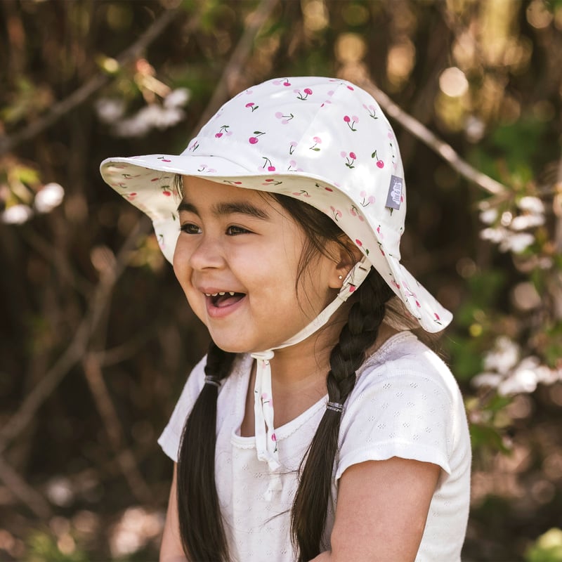 Jan & Jul Gro-With-Me Cotton Floppy Hat - Cherries Jan & Jul Gro-With-Me Cotton Floppy Hat - Cherries