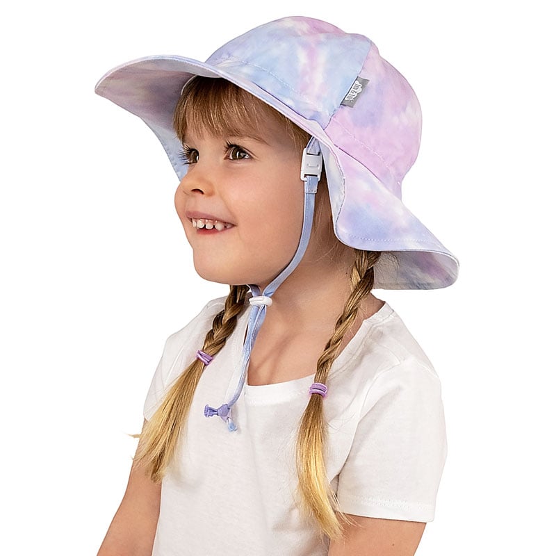 Kids Cotton Floppy Hats, Cotton Candy Tie-Dye 50+ UPF