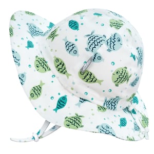 Jan & Jul Toddler Sun-Hat with Strap, Adjsutable, Breathable, UPF 50 (L:  2-5 years, Anchor)