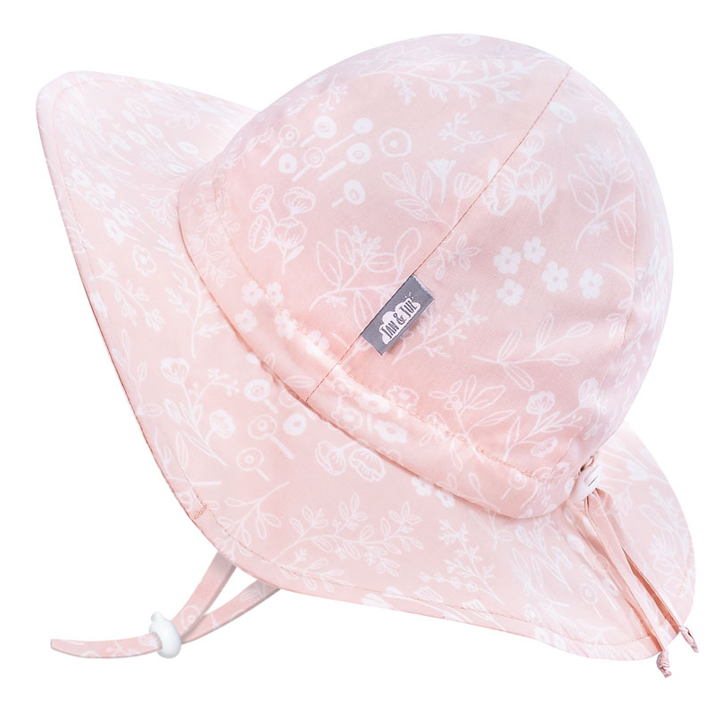 Jan & Jul Gro-With-Me Cotton Floppy Hat - Pink Stripes Jan & Jul Gro-With-Me Cotton Floppy Hat - Pink Stripes
