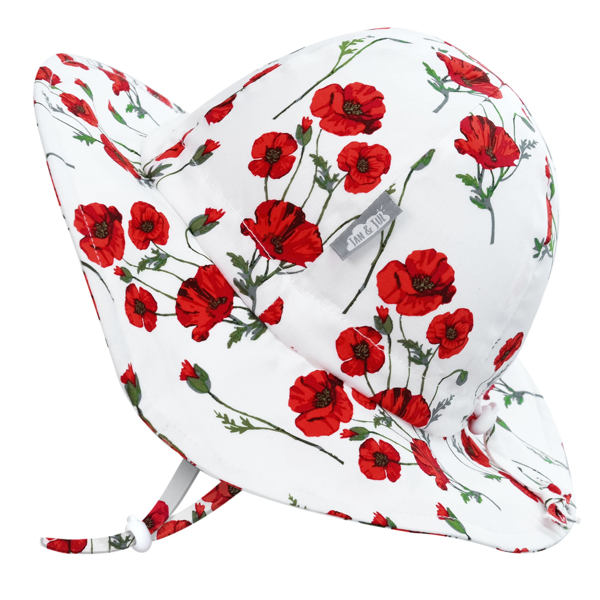 Jan & Jul Gro-With-Me Cotton Floppy Hat - Red Poppy Jan & Jul Gro-With-Me Cotton Floppy Hat - Red Poppy