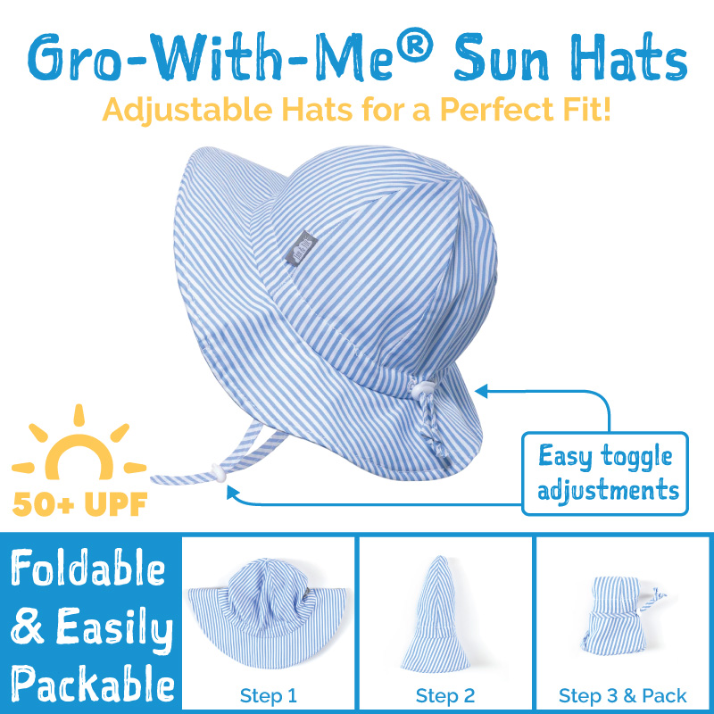 Jan & Jul Gro-With-Me Cotton Adventure Hat - Atlantic Blue Jan & Jul Gro-With-Me Cotton Adventure Hat - Atlantic Blue