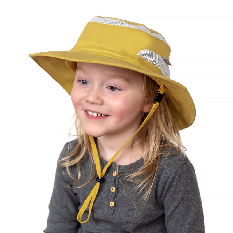 zorlac ハット hat Kids Packable Hiking Hats | Yellow UV Sun Hat | Jan & Jul