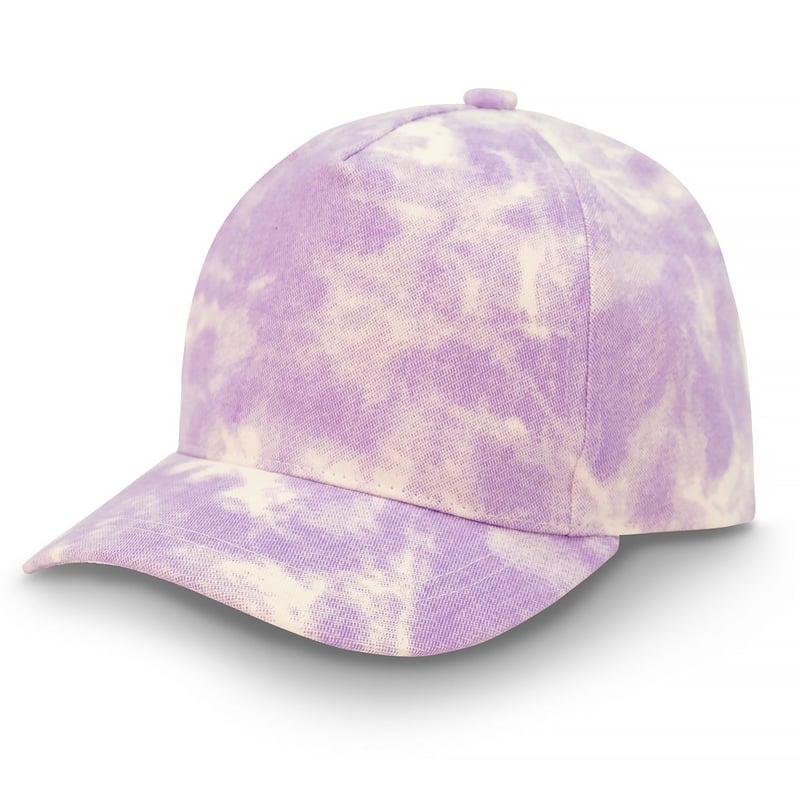 Kids Cotton Baseball Caps | Lavender Tie-Dye