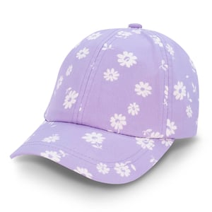 Kids Lite Baseball Cap | Purple Daisy