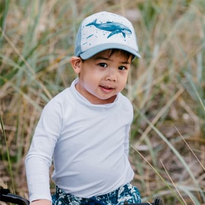 Kids UV Baseball Caps | Humpback Whale