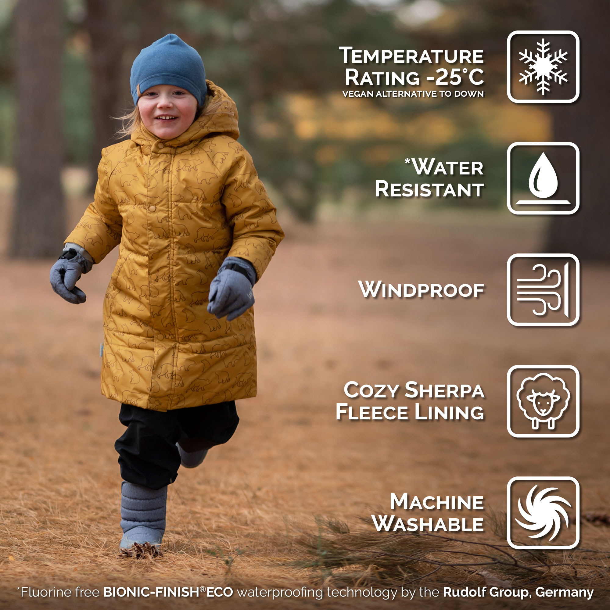 Kids Winter Coats, Winter Bear Insulated Snow Jacket