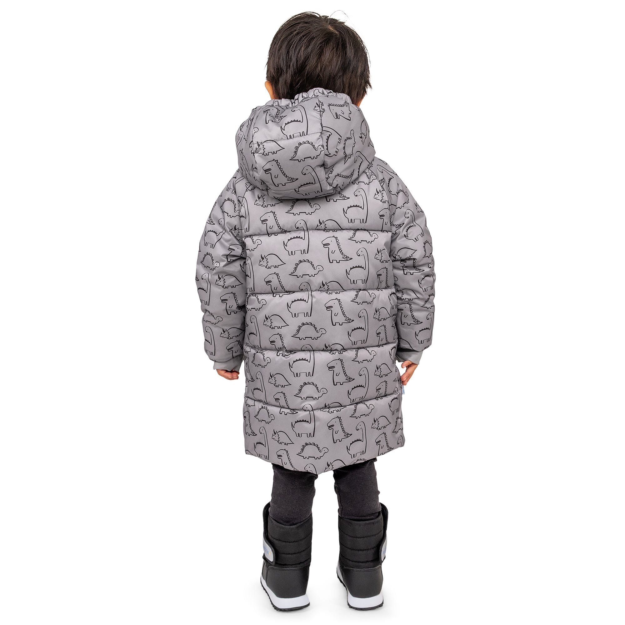 Kids Winter Coats | Glacier Dino Insulated Snow Jacket | Jan & Jul