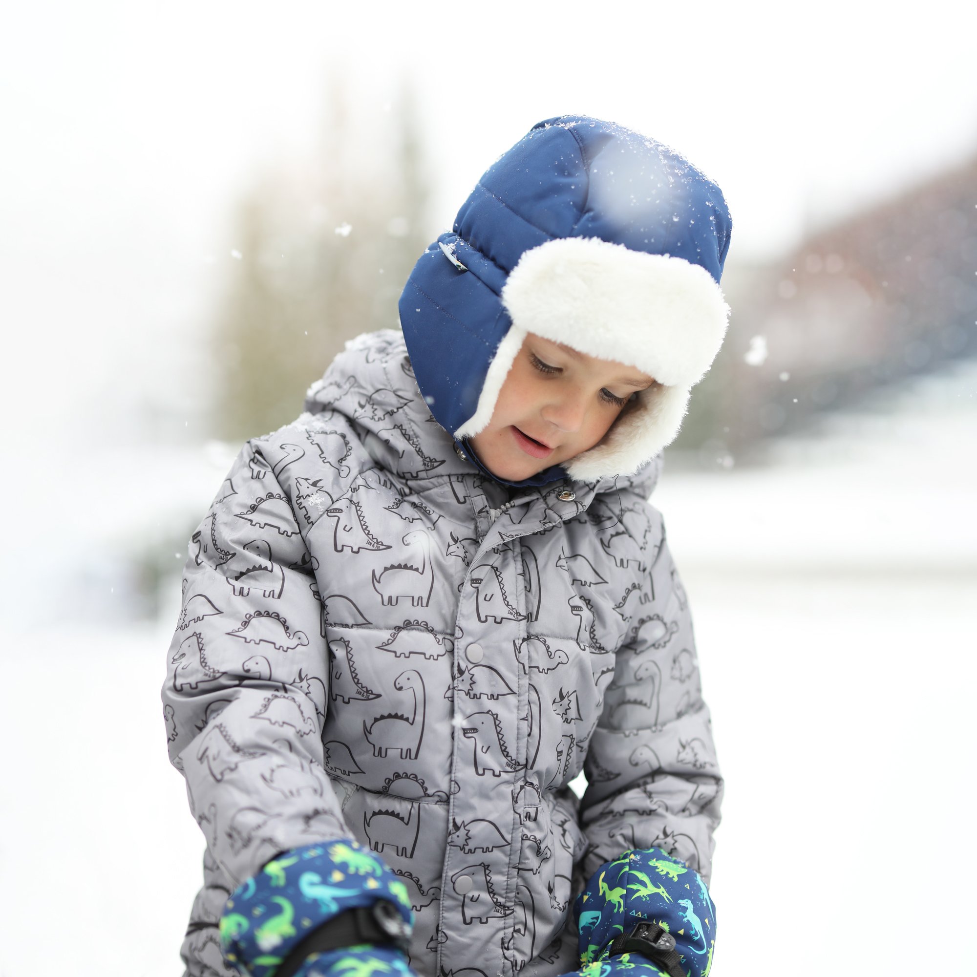 | Winter Coats Insulated Snow Dino Kids | Jul Glacier & Jacket Jan