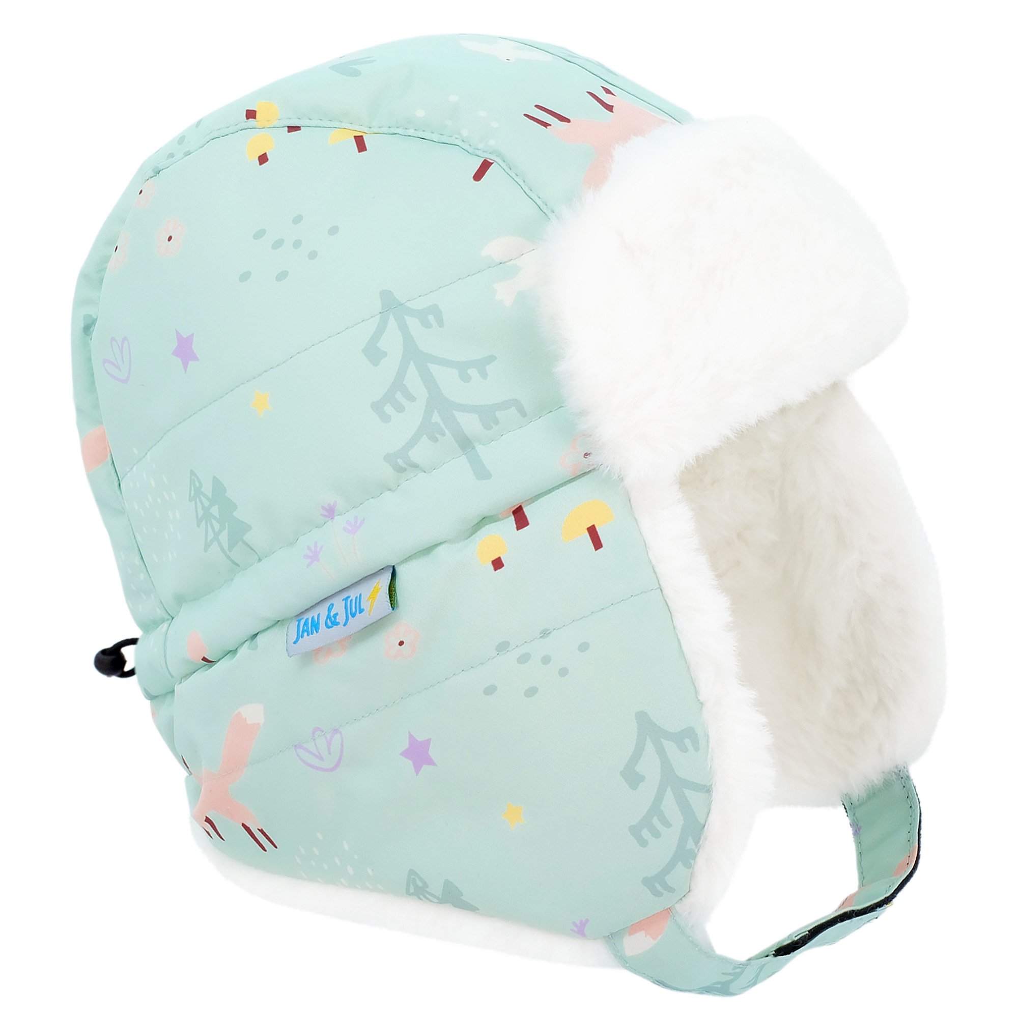 Jan & Jul Toasty-Dry Trapper Winter Hat - Mint Star Jan & Jul Toasty-Dry Trapper Winter Hat - Mint Star