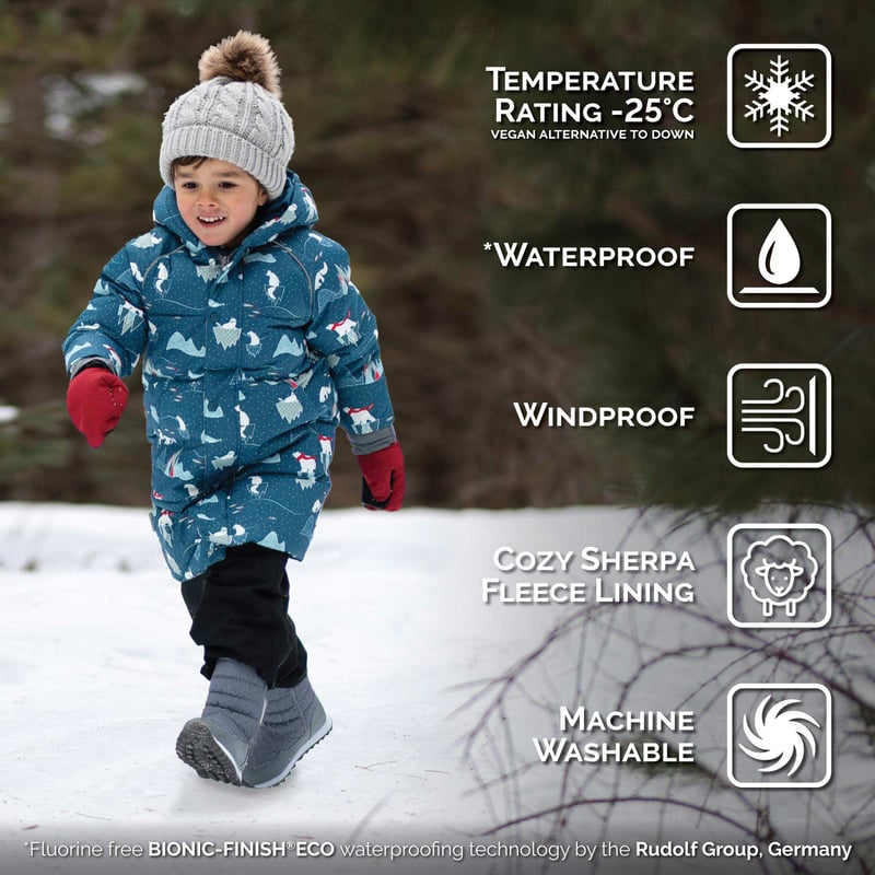 Kids Waterproof Winter Coat | Arctic Ski Jacket | Jan & Jul