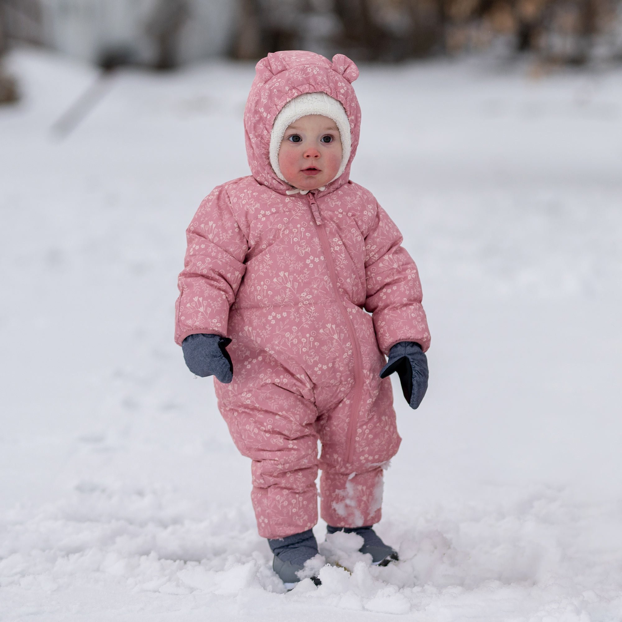 Baby Snowsuit Prairie Flowers Waterproof Bunting Suit Jan Jul