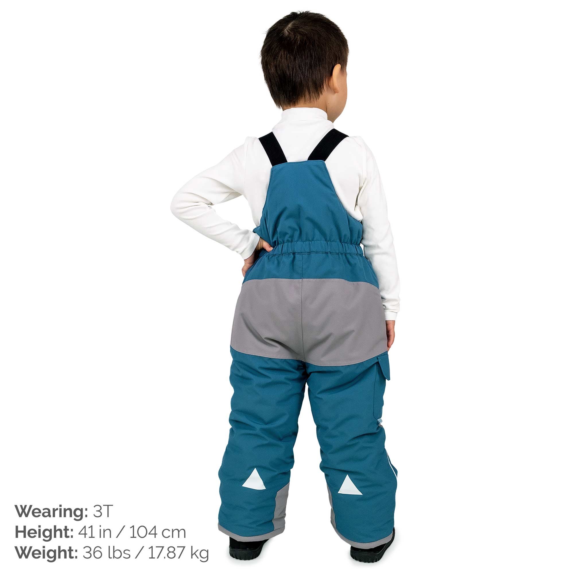 Kids Snow Overalls Deep Blue Snow Bibs Jan Jul