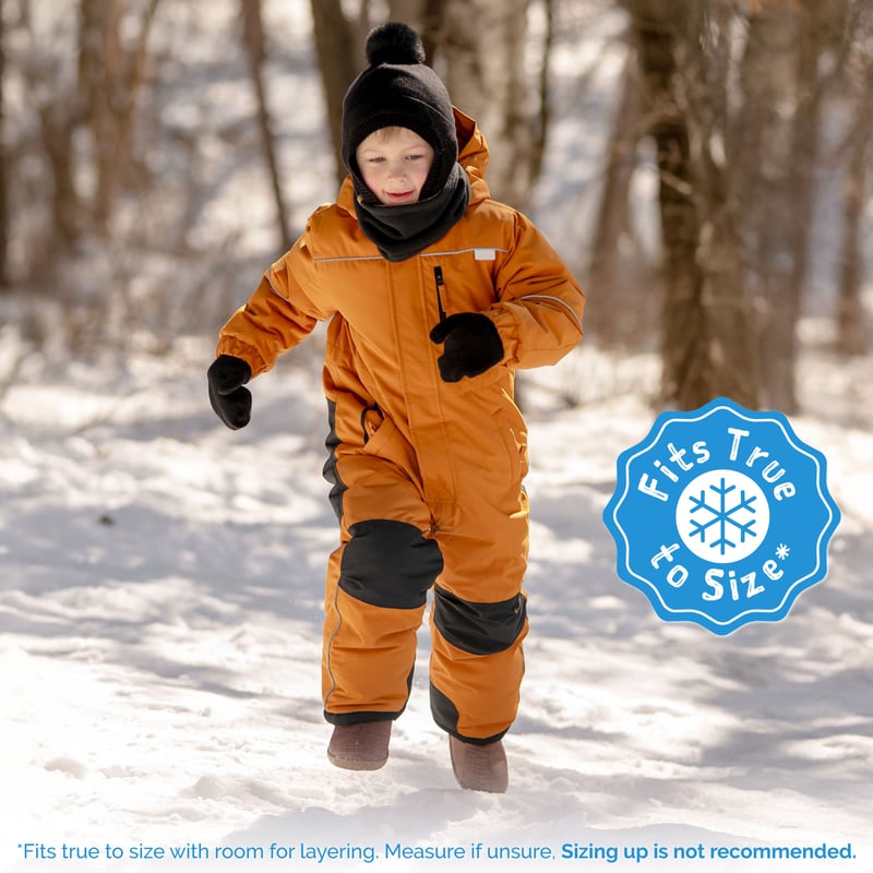 Hwmodou Baby Girl 2-Piece Snowsuit Boys Snow Pant Jacket Snowsuit Bib Winter Kids Clothes Coat Set Toddler Clothes,12M-5Y