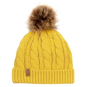 Kids Cable Knit Beanies | Mustard