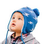 Kids Knit Winter Earflap Hats | Lighting Bolt