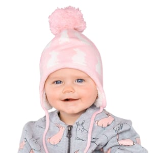 Kids Knit Winter Earflap Hats | Bunny Sisters