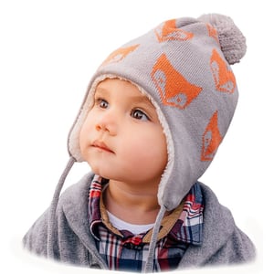 Kids Knit Winter Earflap Hats | Fox