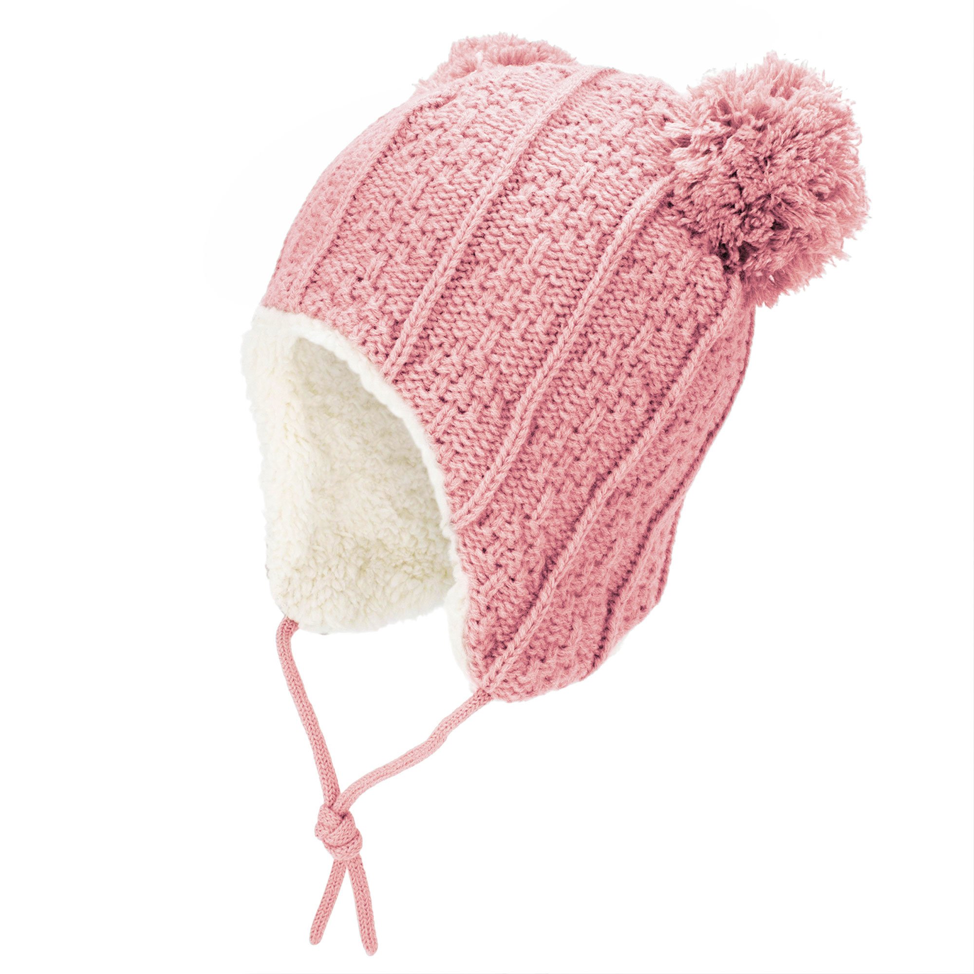 Jan & Jul Ear-Flap Hat - Pink Bear Jan & Jul Ear-Flap Hat - Pink Bear