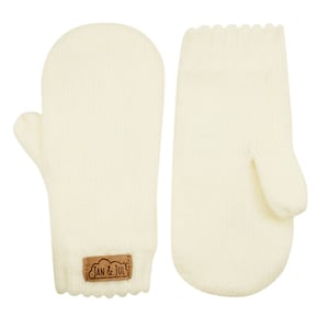 Kids Knit Mittens | Cream