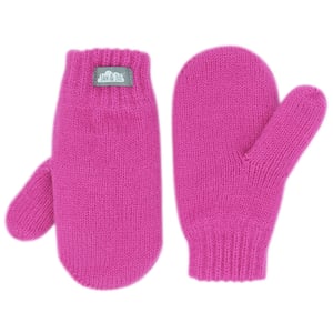 Kids Knit Mittens | Hot Pink