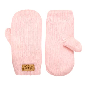 Kids Knit Mittens | Light Pink