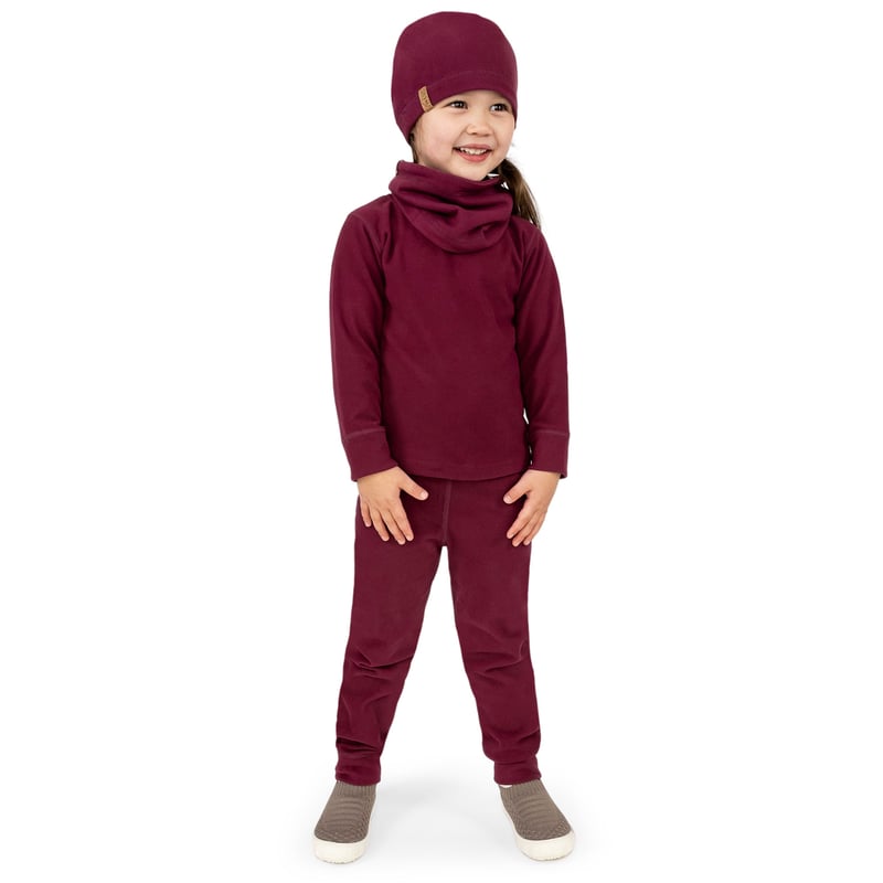 Kids Thermal Neck Warmer Mulberry, Toddler Neck Gaiter Jan & Jul