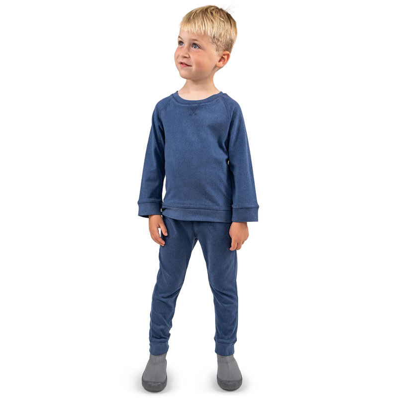 Kids Base Layer Set Cobalt Thermals for Toddlers Jan Jul