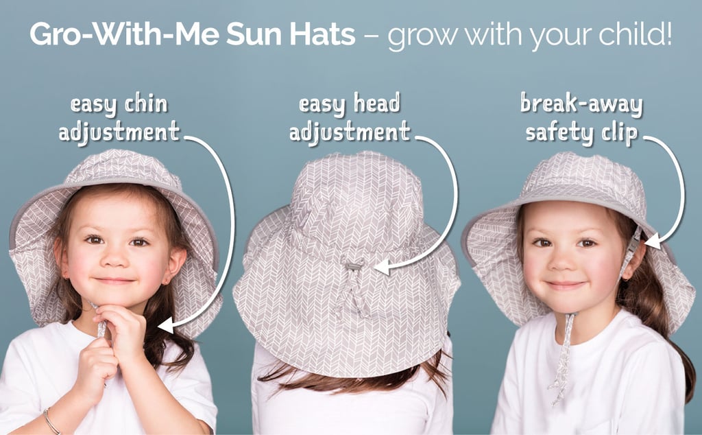 Grow with me sun hats, Adjustable Kids Sun Hats, Baby, Toddler