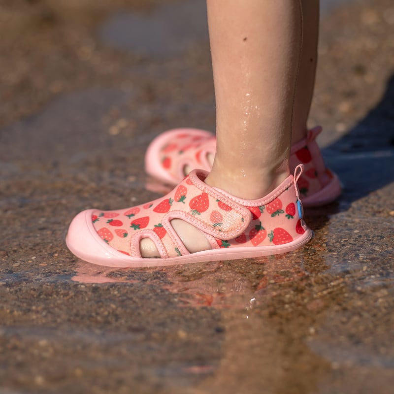 Kids SunnyBreeze Sandals | Pink Strawberry for Toddlers