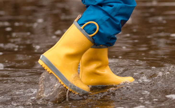 kids rubber rain boots