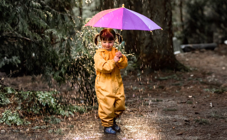 Kids Thin Lined Rain Suits
